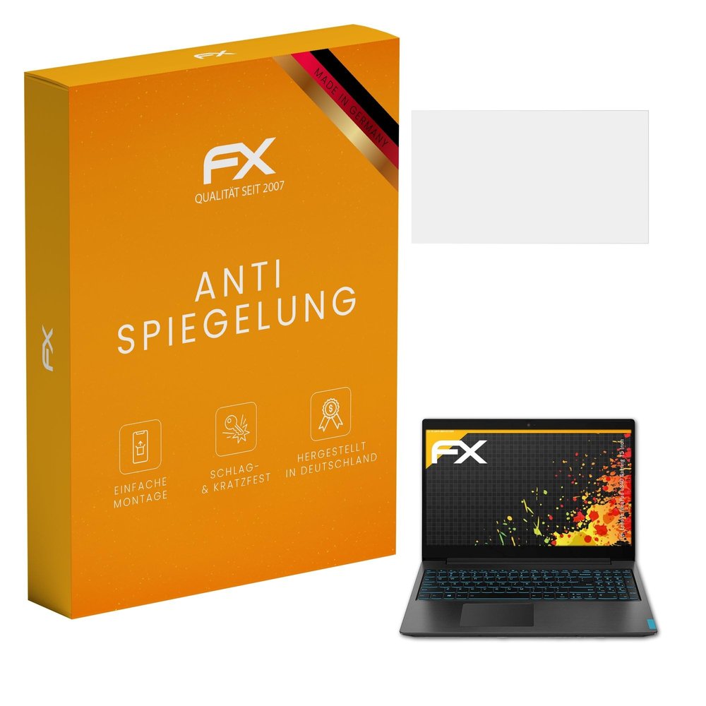 atFoliX Screen Protector compatible with Lenovo Idea Pad L340 Gaming 15 Inch Screen Protection Film, anti-reflective and shock-absorbing FX Protector Film (2X)