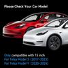 SUMK Screen Protector for Tesla Model Y /3 Accessories (No for 3 Highland & Y Juniper), [9H & Anti-glare & Fingerprint] 15 inch Front Protector for Model Y (2020~2024) Model 3 (2017~2023) - Matte view 2