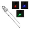 Electronic Components 100Pcs F3 3mm Fast Flash RGB Rainbow Multi Color Light Emitting Diode Round LED view 1