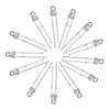 Electronic Components 100Pcs F3 3mm Fast Flash RGB Rainbow Multi Color Light Emitting Diode Round LED view 2