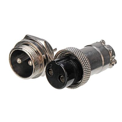 Electronic Components GX20 2 Pin 20mm Male & Female Wire Panel Circular Connector Aviation Socket Plug