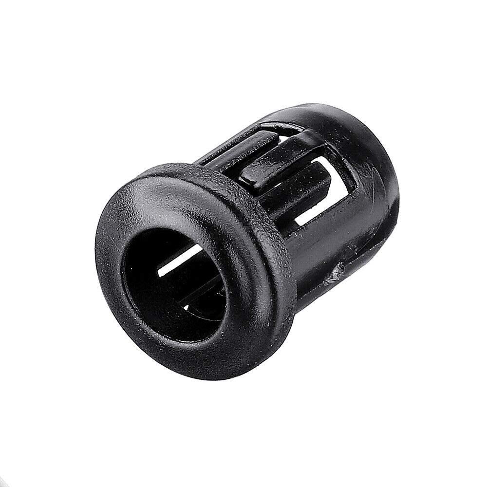 Electronic Components 100pcs 5MM LED Holder Black Plastic Diode Lampshade Holder Clip Bezel Mount Ligh
