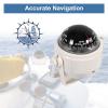 Boat Navigation Navigators, Marine Electronic Navigators Voyager Dashboard Bracket Mount Navigators for Boat Truck(White) view 2