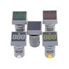Electronic Components 5pcs Blue 22MM AC 12-500V Voltmeter Square Panel LED Digital Voltage Meter Indic view 4