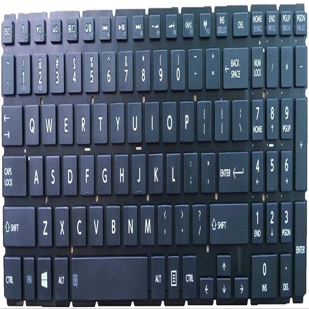 Givwizd Laptop Replacement Non-Backlit Keyboard Compatible with Toshiba Satellite S55-B5201SL S55-B5269 S55-B5271SM S55T-B5134 S55T-B5136 S55T-B5150 S55T-B5152 S55T-B5158, US Layout Without Palmrest