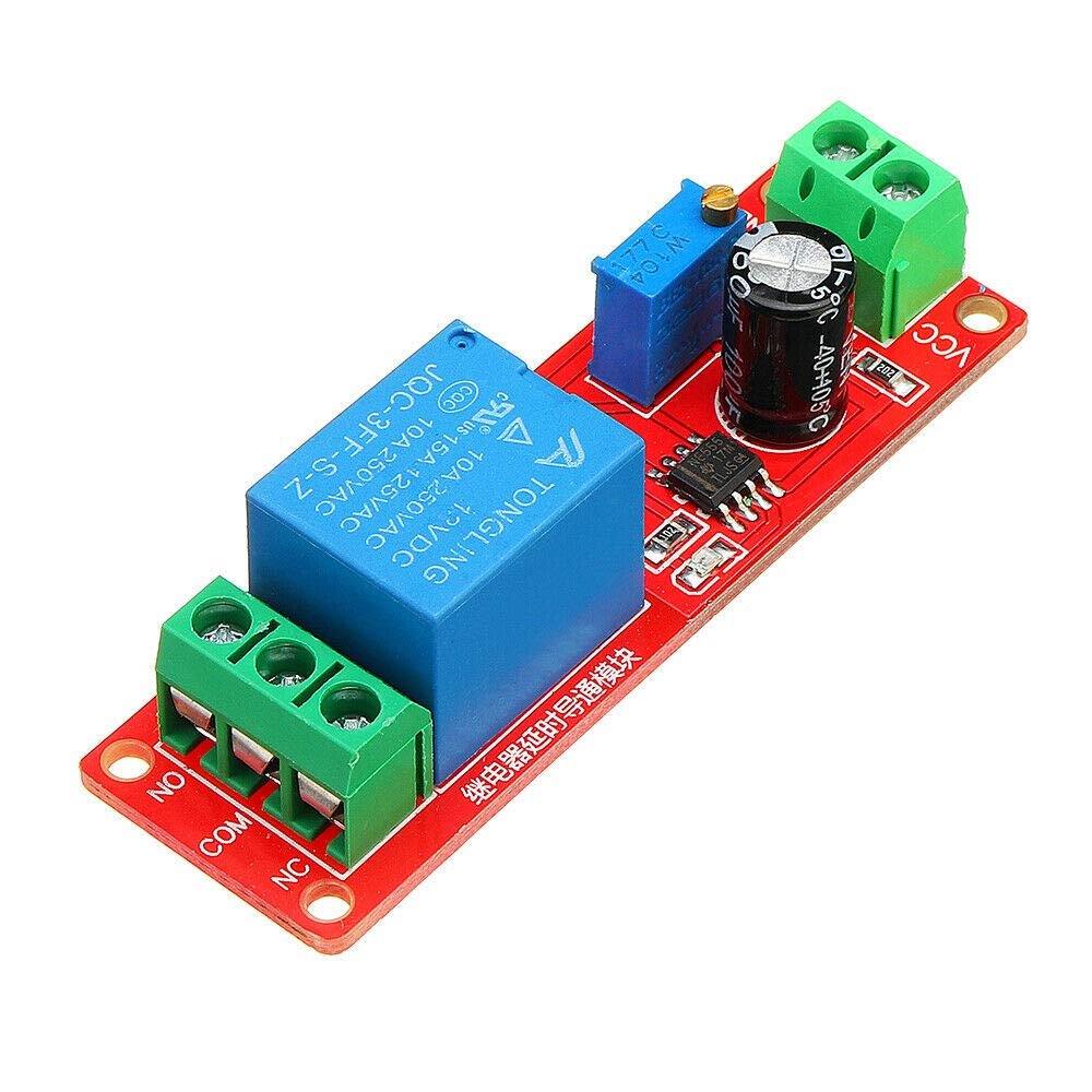 Electronic Components 10pcs NE555 Chip Time Delay Relay Module Single Steady Switch Time Switch 12V