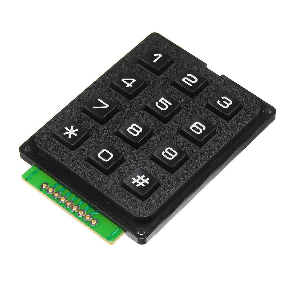 Electronic Components 12 Key MCU Membrane Switch Keypad 4 x 3 Matrix Array Matrix Keyboard Module for