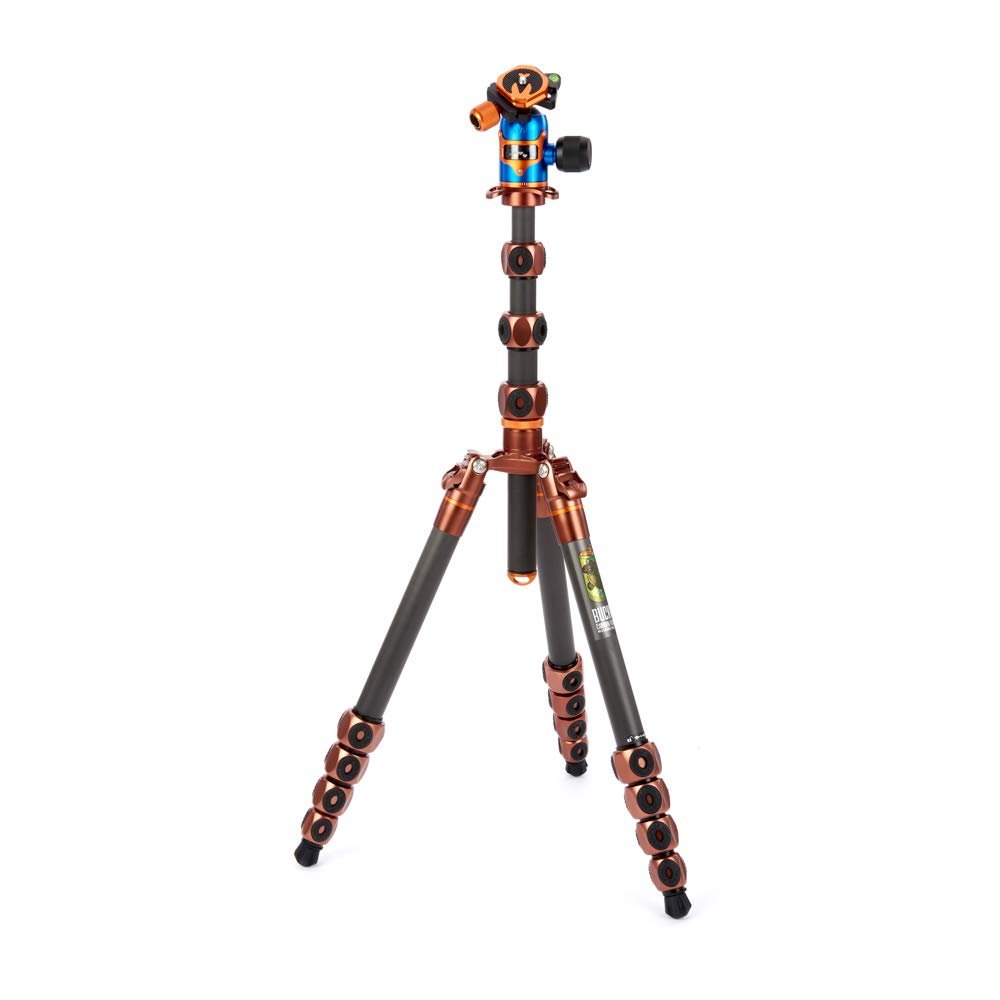 3 Legged Thing Legends Bucky Kit Carbon Fiber Tripod - Travel-Friendly, Adjustable Camera Tripod with 3 Detachable Legs & Multiple Mounting Points - Earth Bronze (BUCKYKIT)