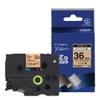 Brother TZe-MQH61 Pea-Touch Laminating Tape, Width 1.4 inches (36 mm) (Black Letters/Crafts/Frosted) view 1