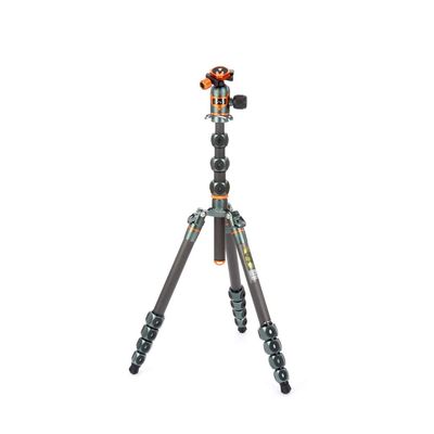 3 Legged Thing Legends Bucky Kit Carbon Fiber Tripod - Travel-Friendly, Adjustable Camera Tripod with 3 Detachable Legs & Multiple Mounting Points - Metallic Slate Grey (BUCKYKITGREY)