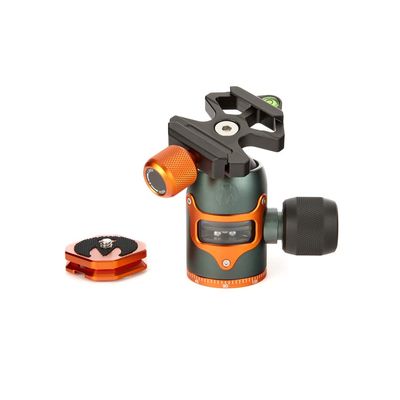 3 Legged Thing AirHed Vu Tripod Ball Head - 360 Degree Panning Base, Arca-Swiss Compatible Ball Head Suitable for Heavier Cameras and Longer Lenses with Visible Mechanism - Metallic Slate Grey (AHVUG)