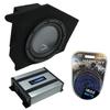 Harmony Audio R104 10" Subwoofer Bundle HA-A400.1 Amp, ASC Sub Box Compatible with 1993-2002 Pontiac Firebird Coupe Driver Side view 1