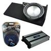 Harmony Audio HA-A122 Subwoofer Single 12" Sub Box Bundle HA-A800.1 Amp Compatible with 2014-2018 Chevy Silverado Double Cab view 1