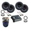 Harmony Master Bundle Compatible with 2019 Honda Insight HA-R65 6.5" Replacement 300W Speakers & Grills with HA-AK8 900W Amp Install Kit, and HA-A400.4 800W Speaker or Sub Amp view 1