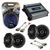 Kicker DSC65 Bundle Compatible with Honda Element 2003-2011 Speaker Replacement & Harmony HA-A400.4 Amp view 1