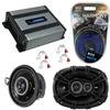 Harmony Audio HA-A400.4 for Oldsmobile Ninety-Eight 88-93 Alloy 4 Channel 800W Speaker Sub Amp, 43DSC69304 6"x9" DS Series 70W RMS 3 Way 4-Ohm Coaxial Speakers & 43DSC3504 3.5" 15W RMS 4 Ohm Speakers view 1