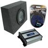 Harmony Audio Compatible with Unviersal Regular Standard Cab Truck HA-R104 Single 10" Loaded Sub Box Enclosure with HA-A400.1 Amplifier view 1