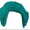 Double Braid Polyester Rope 1/4 Inch, Teal (300) view 2
