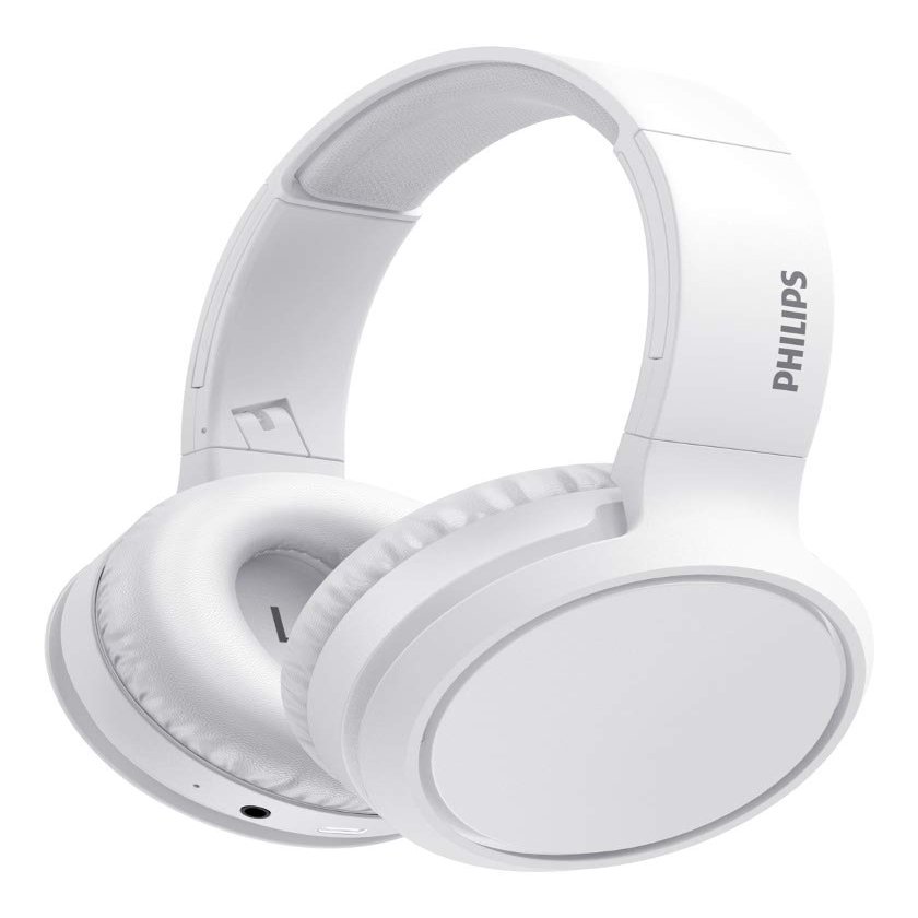 PHILIPS H5205 Over-Ear Wireless Headphones with 40mm Drivers, Lightweight Cushioned Headband White