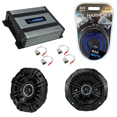 HA-A400.4 Compatible with Subaru GL DL 1981-1984 Alloy 4 Channel 800W Speaker Sub Amp, 43DSC404 4" DS Series 25W RMS 4 Ohm Coaxial Speakers and 43DSC504 5.25" 35W RMS 4 Ohm Coaxial Speakers