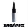 TRUE SPIKE 9 inch White Black TIP PENETRATOR Fat Bullet Antenna with Anti-Theft + Copper Coil in Heavy Gauge CNC Machined Billet Aluminum Short Compatible with Ford Raptor F-150 view 1