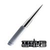 TRUE SPIKE 9 inch White Silver TIP PENETRATOR Fat Bullet Antenna with Anti-Theft + Copper Coil in Heavy Gauge CNC Machined Billet Aluminum Short Compatible with GMC Sierra 1500 2500 3500 view 4