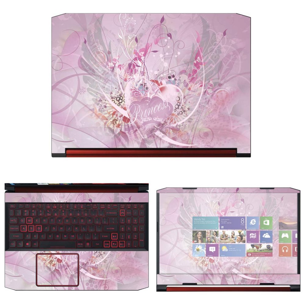 Decalrus - Protective Decal Heart Skin Sticker for Acer Nitro 5 AN515-54 (15.6" Screen) case Cover wrap ACnitro5_AN515-54-44