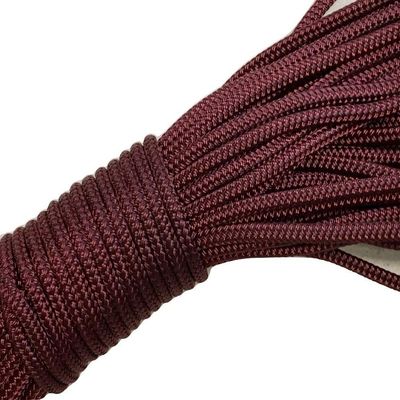 Double Braid Polyester Rope 1/4 Inch, Burgundy (300)