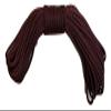 Double Braid Polyester Rope 1/4 Inch, Burgundy (300) view 2