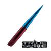 TRUE SPIKE 9 inch RED Blue TIP PENETRATOR Fat Bullet Antenna with Anti-Theft + Copper Coil in Heavy Gauge CNC Machined Billet Aluminum Short Compatible with Ford Raptor F-150 view 4