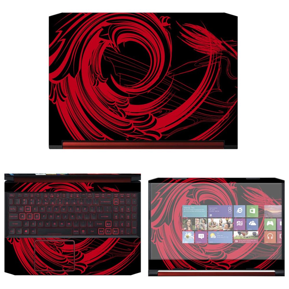 Decalrus - Protective Decal Abstract Rose Skin Sticker for Acer Nitro 5 AN515-54 (15.6" Screen) case Cover wrap ACnitro5_AN515-54-91
