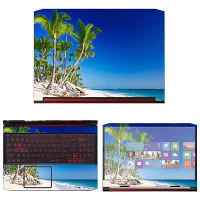 Decalrus - Protective Decal Flames Skin Sticker for Acer Nitro 5 AN515-54 (15.6" Screen) case Cover wrap ACnitro5_AN515-54-123