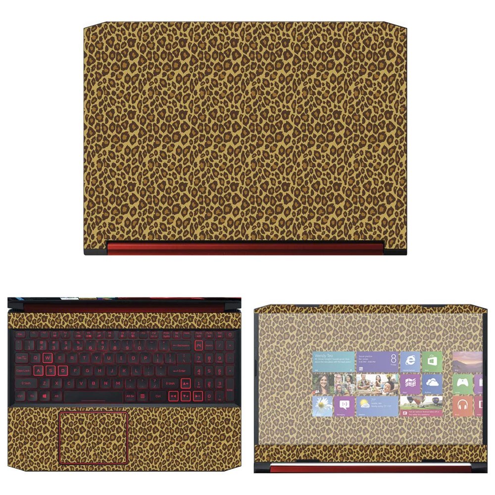 Decalrus - Protective Decal Cheetah Skin Sticker for Acer Nitro 5 AN515-54 (15.6" Screen) case Cover wrap ACnitro5_AN515-54-66