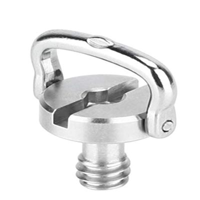 Leofoto Torque Master 1/4" D Ring Comfort Wide Handle SS Screw for Tripod QR Plate Stainless Steel
