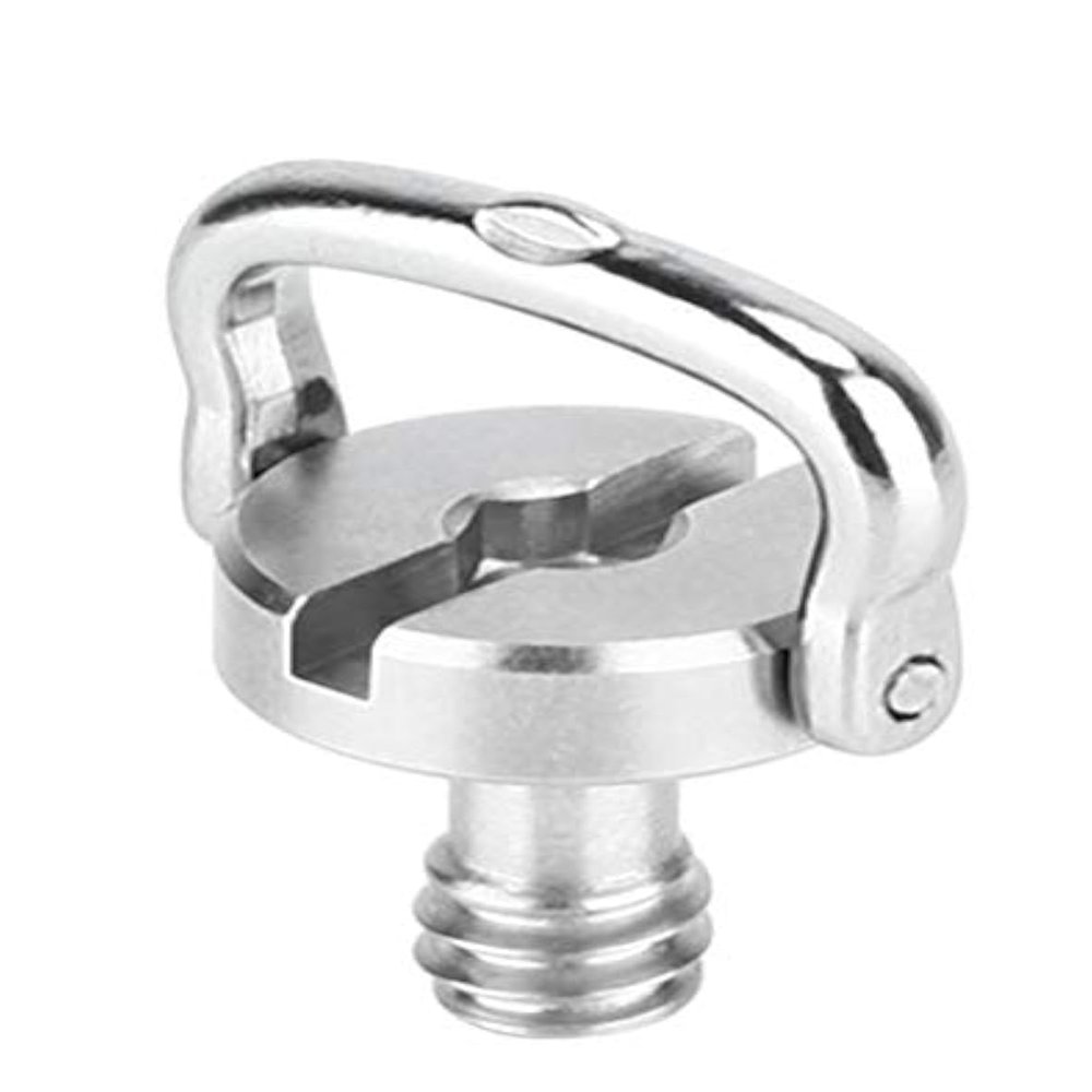 Leofoto Torque Master 1/4" D Ring Comfort Wide Handle SS Screw for Tripod QR Plate Stainless Steel