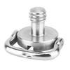Leofoto Torque Master 1/4" D Ring Comfort Wide Handle SS Screw for Tripod QR Plate Stainless Steel view 4