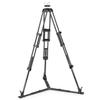 Manfrotto 504X Fluid Video Head with Carbon Fiber Twin Leg Video Tripod and Ground Spreader view 3