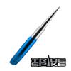 TRUE SPIKE 9 inch Blue Silver TIP PENETRATOR Fat Bullet Antenna with Anti-Theft + Copper Coil in Heavy Gauge CNC Machined Billet Aluminum Short Compatible with Dodge Ram 1500 2500 3500 view 4