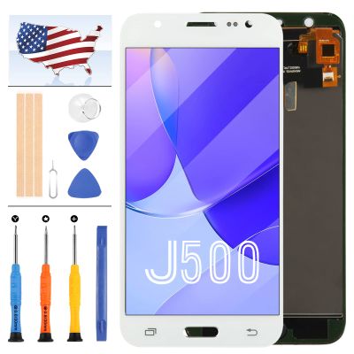 TFT for Samsung Galaxy J5 2015 J500 Screen Replacement J500F SM-J500F 500Y J500M LCD Display Parts Assembly Touch Sensor Digitizer Glass Lens Kit (TFT White)