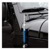 TRUE SPIKE 9 inch Blue Silver TIP PENETRATOR Fat Bullet Antenna with Anti-Theft + Copper Coil in Heavy Gauge CNC Machined Billet Aluminum Short Compatible with Jeep Gladiator JT view 2