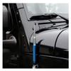 TRUE SPIKE 9 inch Blue Gunmetal TIP PENETRATOR Fat Bullet Antenna with Anti-Theft + Copper Coil in Heavy Gauge CNC Machined Billet Aluminum Short Compatible with Jeep Wrangler JK JKU JL JLU view 2