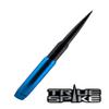 TRUE SPIKE 9 inch Blue Black TIP PENETRATOR Fat Bullet Antenna with Anti-Theft + Copper Coil in Heavy Gauge CNC Machined Billet Aluminum Short Compatible with Chevy Silverado 1500 2500 3500 view 4