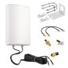 11dBi High Gain 4G LTE 5G Waterproof Dual Polarized MIMO Antenna with Dual 5 Meter Cable SMA/TS9 Connector for Netgear Nighthawk M6/M6 Pro, M5/MR5100, M1/MR1100, MiFi Mobile Hotspot Router, Eifagur view 1