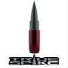 TRUE SPIKE 9 inch RED Gunmetal TIP PENETRATOR Fat Bullet Antenna with Anti-Theft + Copper Coil in Heavy Gauge CNC Machined Billet Aluminum Short Compatible with Dodge Ram 1500 2500 3500 view 1