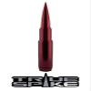TRUE SPIKE 9 inch RED PENETRATOR Fat Bullet Antenna with Anti-Theft + Copper Coil in Heavy Gauge CNC Machined Billet Aluminum Short Compatible with Chevy Colorado GMC Canyon 2014 + view 1