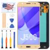 OLED for Samsung Galaxy J5 2015 J500 Screen Replacement J500F SM-J500F 500Y J500M LCD Display Parts Assembly Touch Sensor Digitizer Glass Lens Kit (OLED Gold) view 1