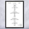 Framed Broadband Antenna Print, Radio Station Art, Network Engineer, Telecom Gift, Antenna Art Print, Ham Radio Gift Black & White (12x16) view 1