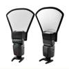 1 Piece Flash Diffuser Reflector Premium Two-Sided Silver/White Bend Bounce Flash Reflector Kit with Elastic Strap view 4