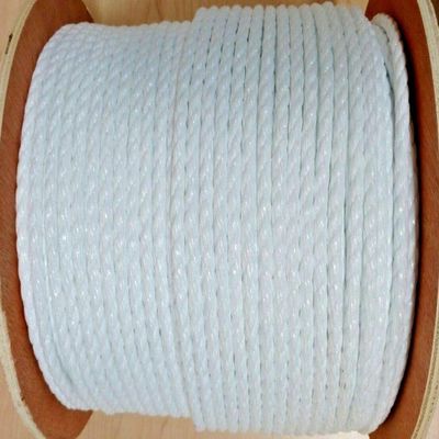 Thaisan7 White Poly Polypropylene Tent Camp Travel Rope Twist For Home & Garden Decor Improvement - 3 Strand- Diameter: 3/16" (2400)