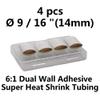 6:1 Dual Wall Adhesive Super Heat Shrink Tubing,Wire Repair,Mac Book Air Pro Charging Cable Crack Damage Charge Repair,Mouse Cable Protector,Saver Cover for Type C,iPhone,Apple Lightning,HDMI (4) view 2